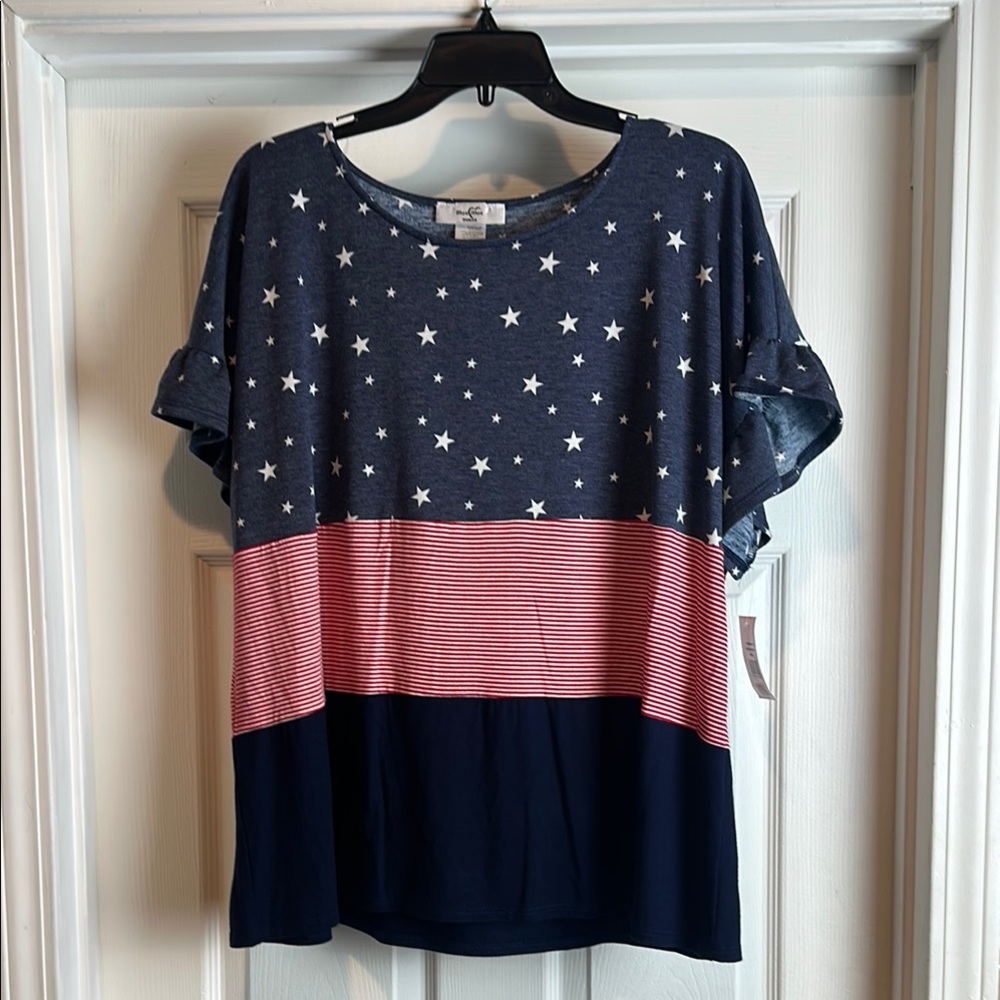 Moa Moa Women's Star and Stripe Top